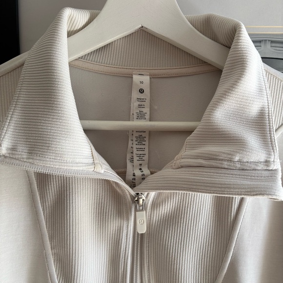 Lululemon Brushed Softstreme Ribbed Half Zip - Picture 6 of 9